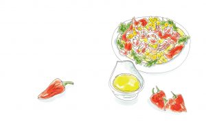 Esporao planner august recipe summer salad